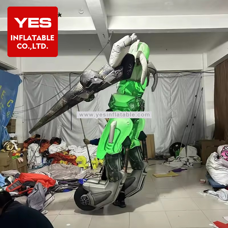 Customized Giant Inflatable Walking Costume Inflatable Robot Costume With Led Light