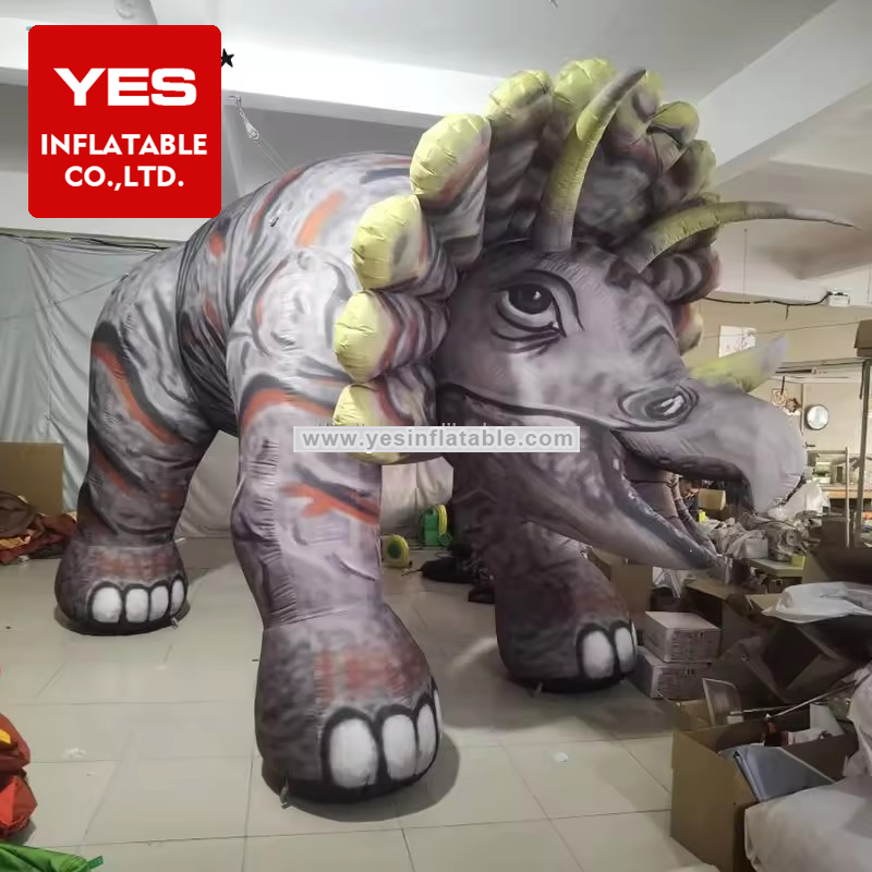 Factory sale new inflatable triceratops model for advertising