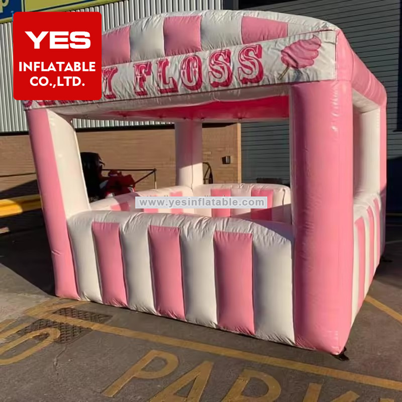 Advertising Portable Food Cabin Booth inflatable candy floss tent