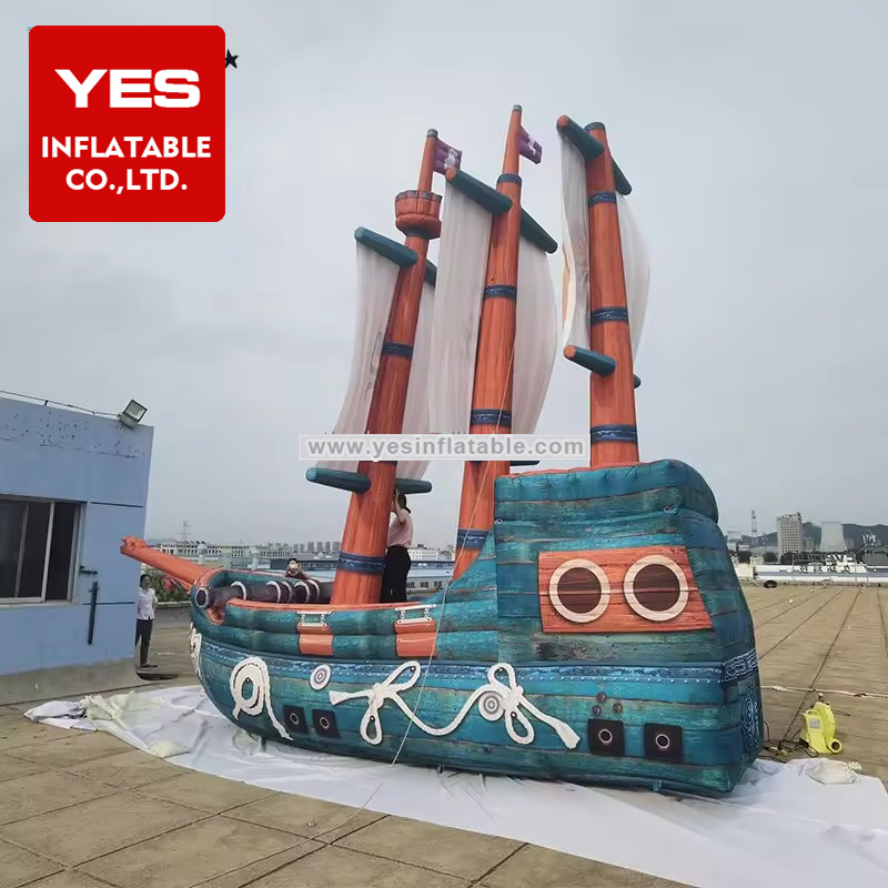 Customized Huge Stage Props Inflatable Ship Model