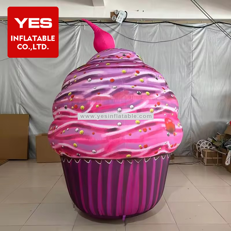 Event Party Decoration Inflatable Dessert Model Pink Inflatable Cake