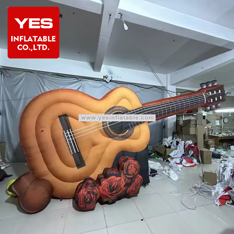 Musical Event Concert Stage Prop Oversized Inflatable Guitar