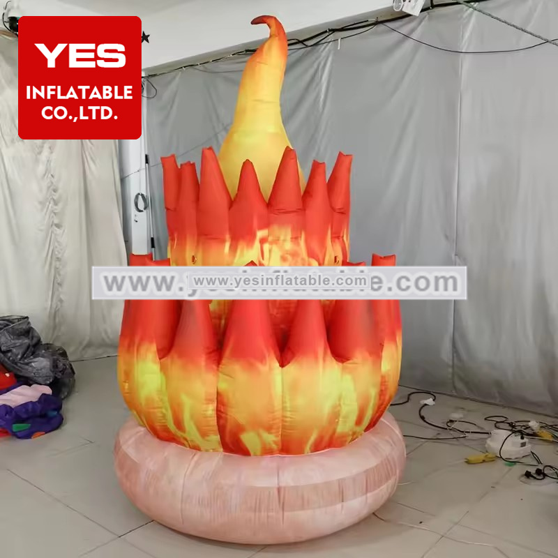 Hot Sale Yard Decoration Props Inflatable Flame Model For Bonfire Camping Party