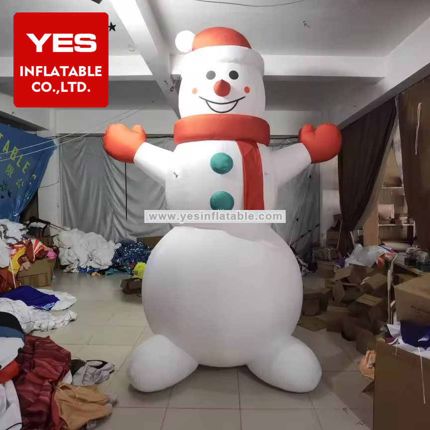 Hot Sale Chubby Christmas Decoration Use Giant Inflatable Snowman