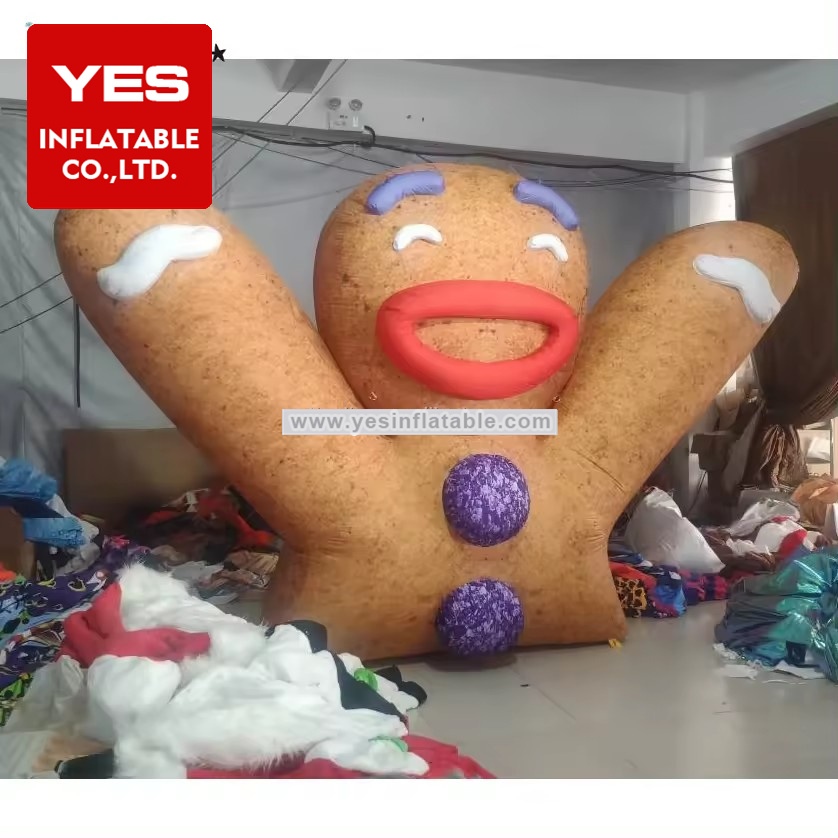 Christmas Inflatables Outdoor Decorations Blow Up Yard Decorations Inflatable Gingerbread Man