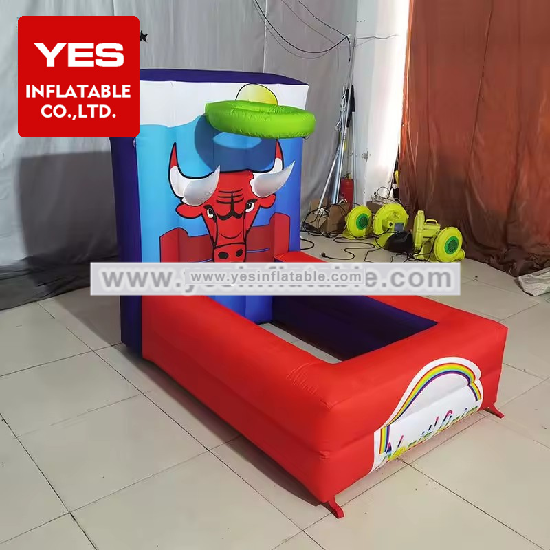 Outdoor inflatable carnival game kids shoot sport game inflatable