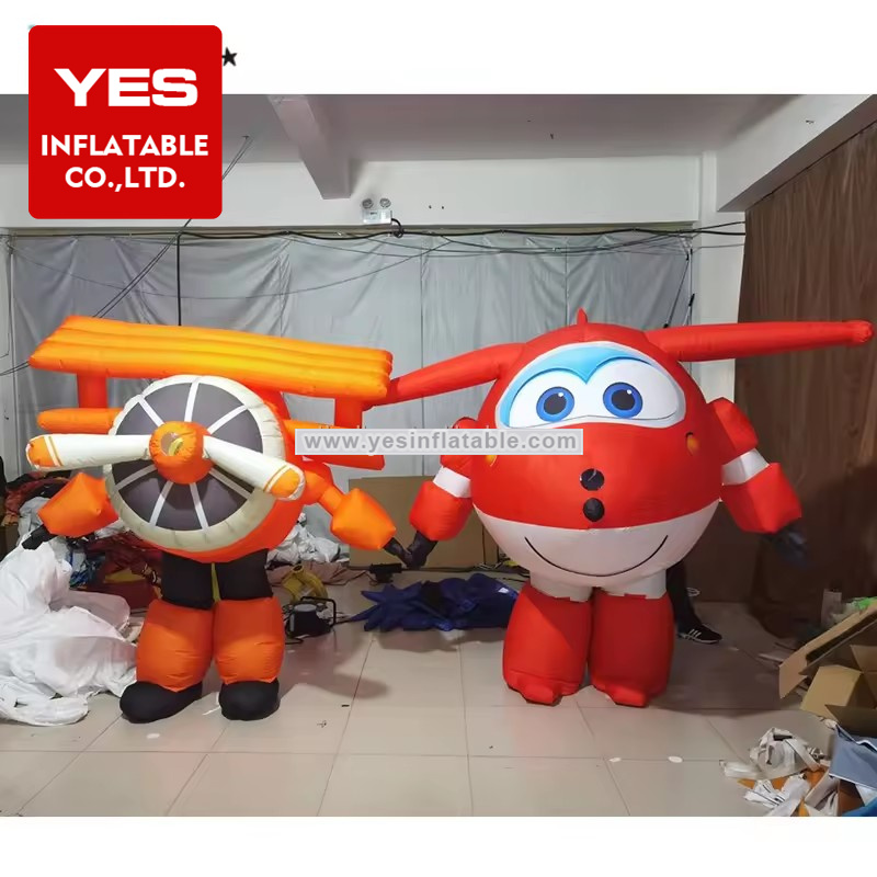 Hot Sale Inflatable Cartoon Walking Costume Inflatable Aircraft Costume