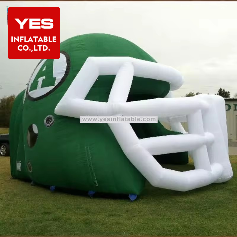 Factory Price High School Inflatable Football Helmet Tunnel Entrance For Sport Teams