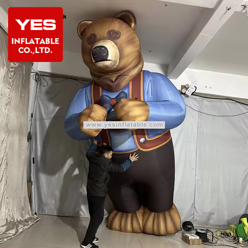 Giant Inflatable Cartoon Animal Model Inflatable Brown Bear