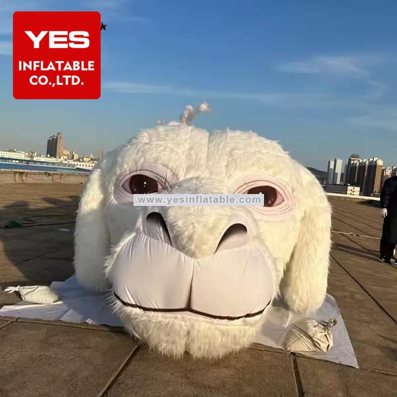 Holiday Parade Inflatable Animal Model White Inflatable Goat Mascot