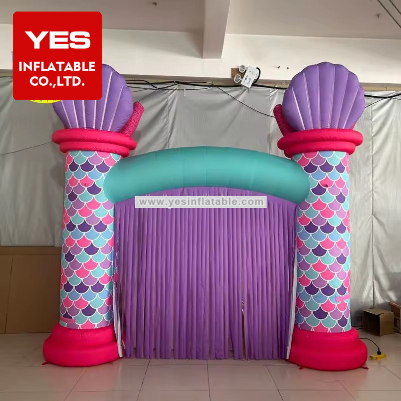 New Design Living Theatre Inflatable Stage Props Inflatable Tassel Arch