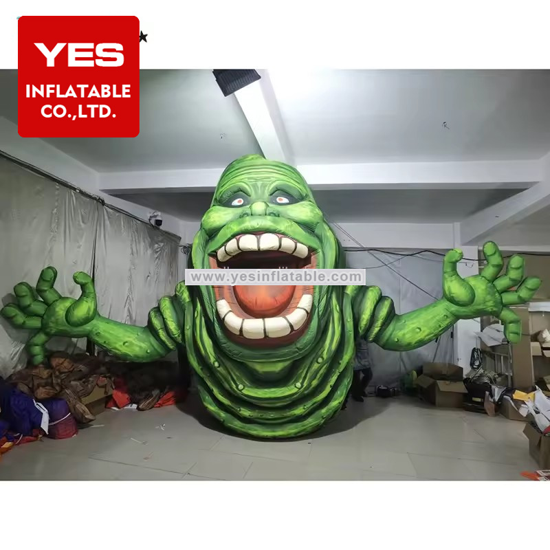 Hot Sale Inflatable Cartoon Model Green Inflatable Scary Monster