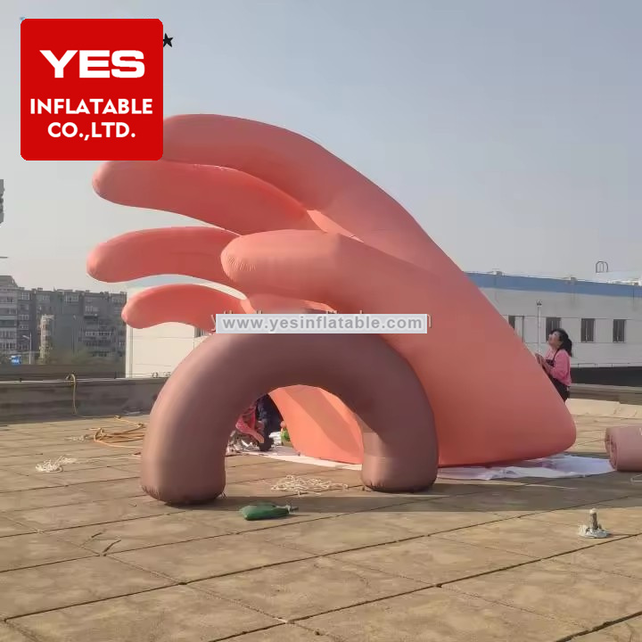 Advertising marketing blow up prop sign giant inflatable hand for decoration inflatable balloon