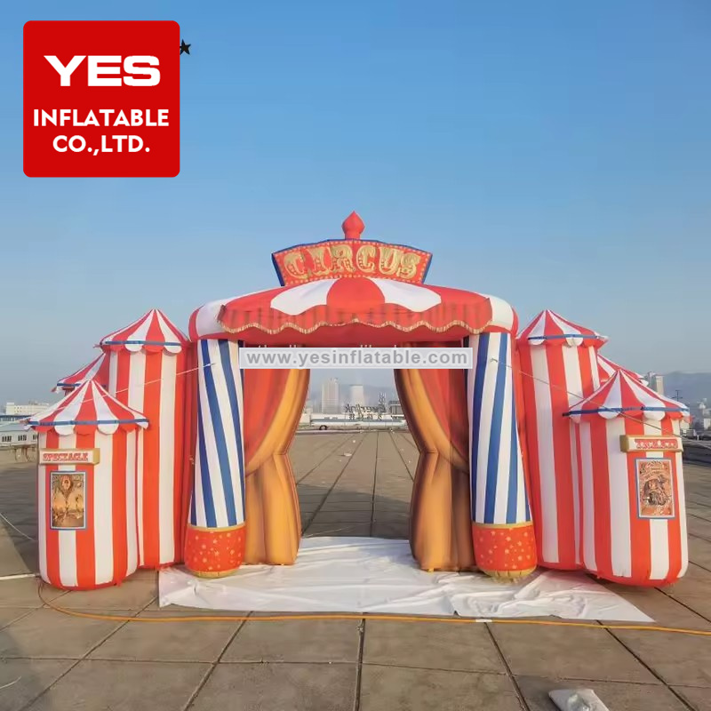 custom color carnival arch circus entrance inflatable