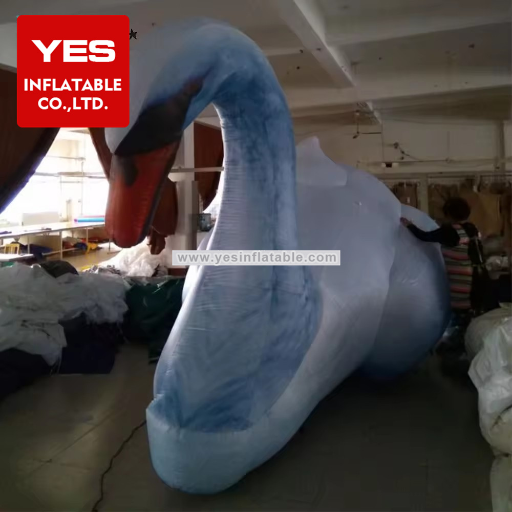 Customized Inflatable Swan Model For Event Wedding Decoration Advertising