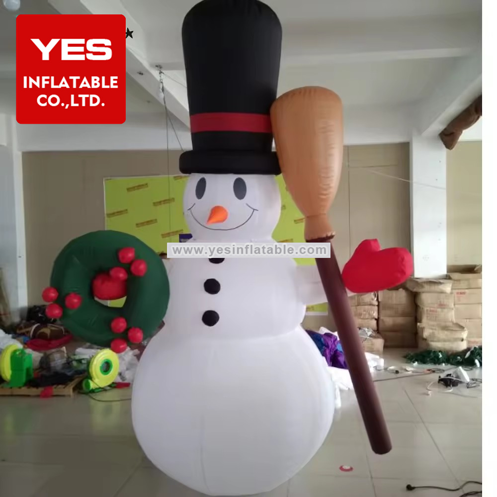 Lovely Christmas Blow Up Yard Garden Decoration Inflatable Snowman