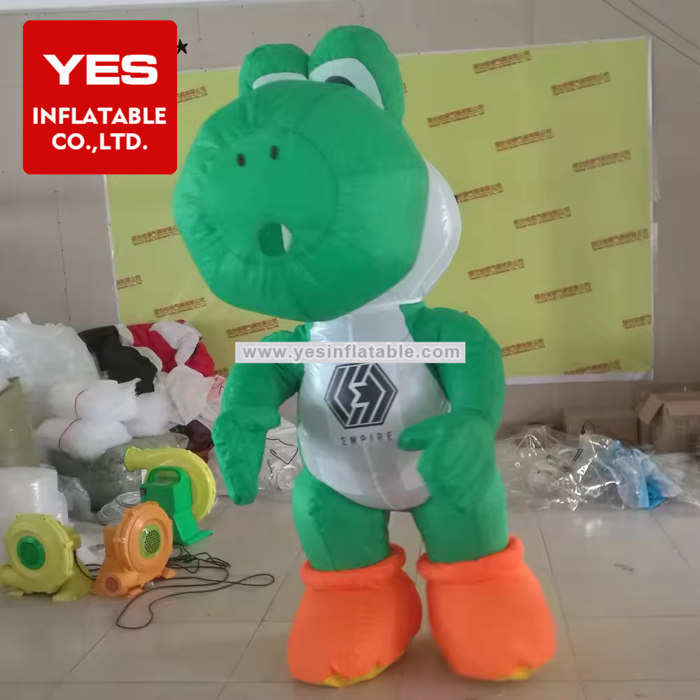 Hot Sale Advertising Inflatable Walking Cartoon Inflatable Game Dinosaur Costume