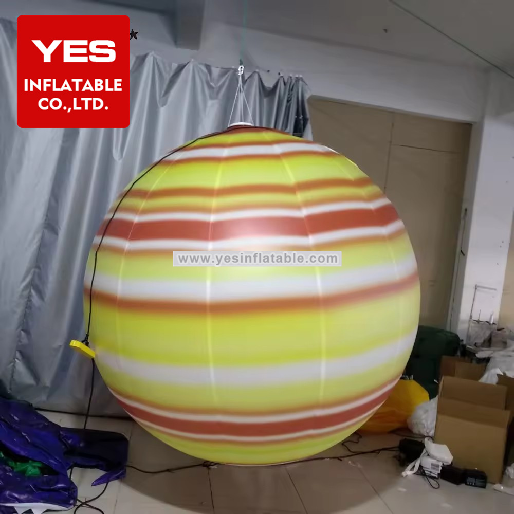 Party Stage Decoration Hanging Decorative Inflatable Led Ball