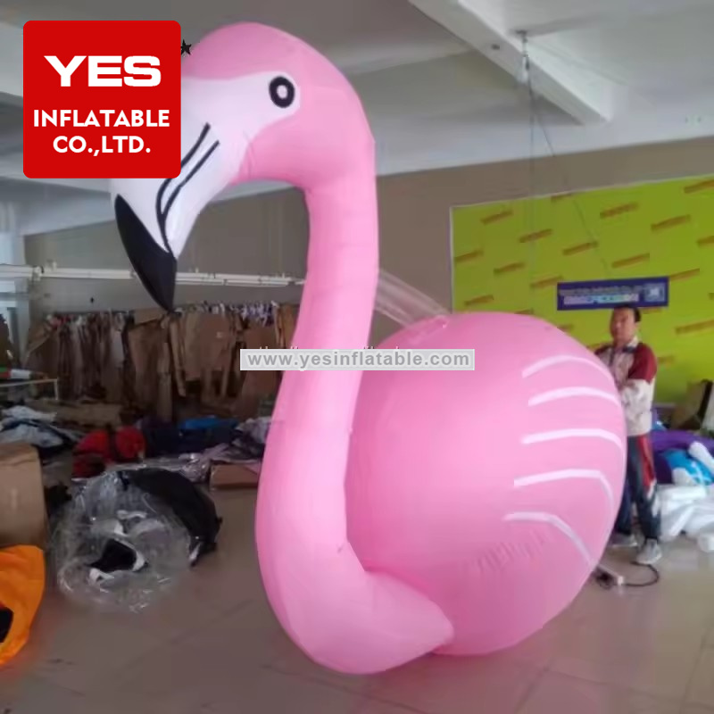 Customized Inflatable Cartoon Animal Model Inflatable Pink Bird