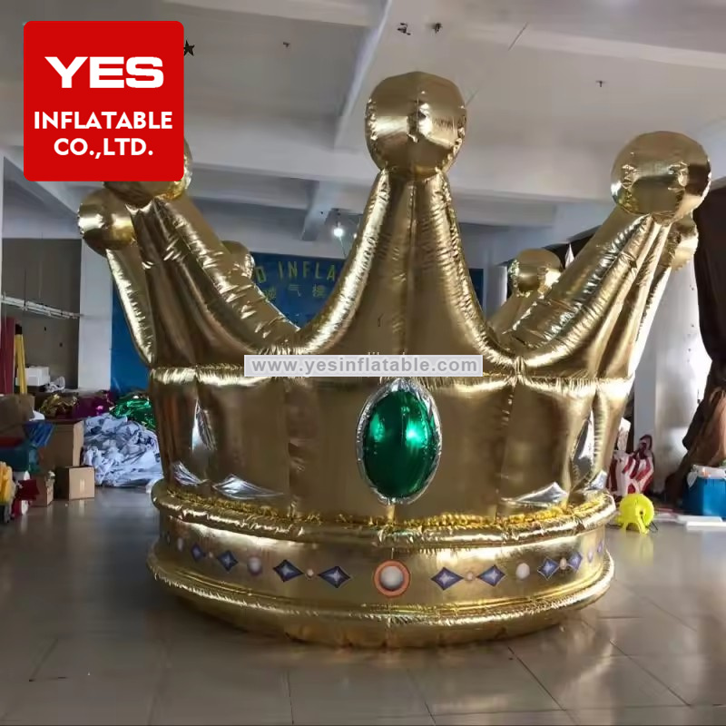 Giant Inflatable Advertising Model Golden Inflatable Crown