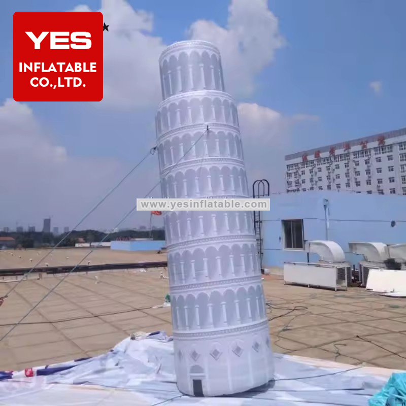 Stage Props Inflatable Building Model Inflatable Building Tower For Advertising