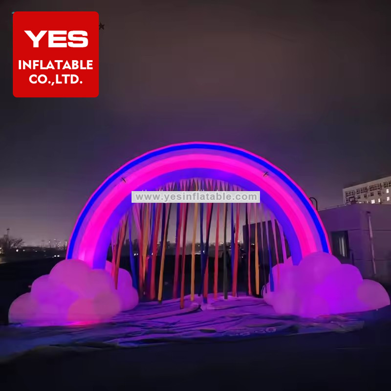 Fantastic Customized Inflatable Arch Led Inflatable Rainbow Arch