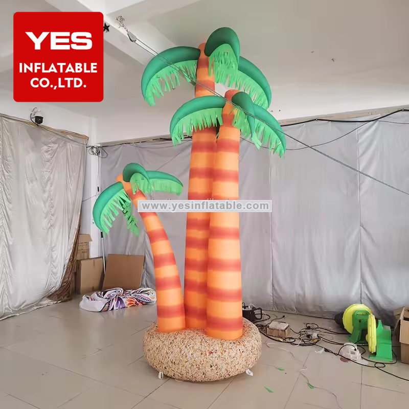 Attractive Advertising Giant Inflatable Coconut Tree For Pool Party