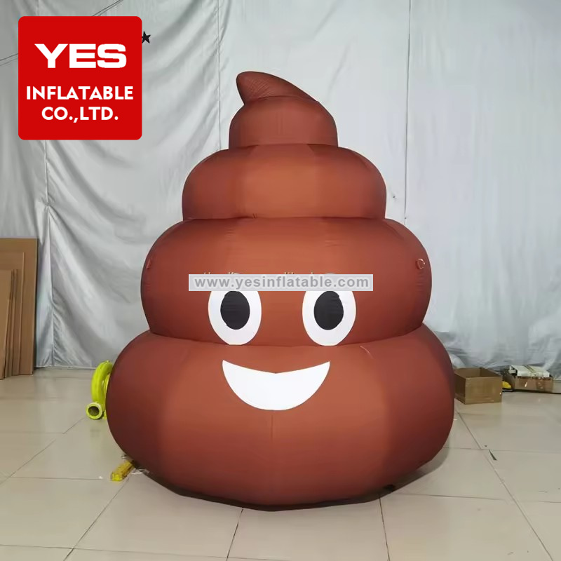 High Quality Big Inflatable Stink Poop Inflatable Smile Poop