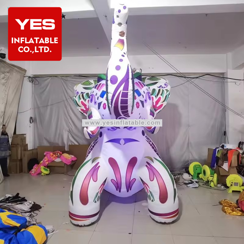 Holiday Parade Inflatable Animal Costume Inflatable Elephant Wearable Costume With Led Light