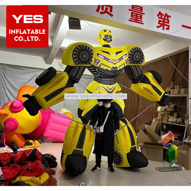 huge inflatable robot puppet best sale parade event props with lighting inflatable monster costume