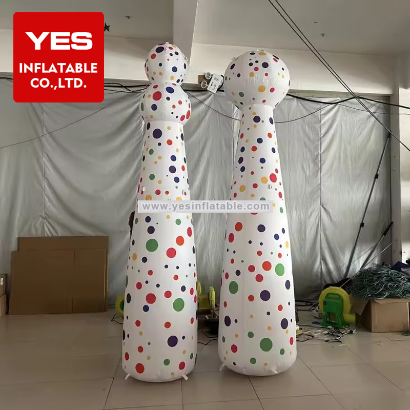 Customized Inflatable Advertising Decoration Colourful Spot Inflatable Tube