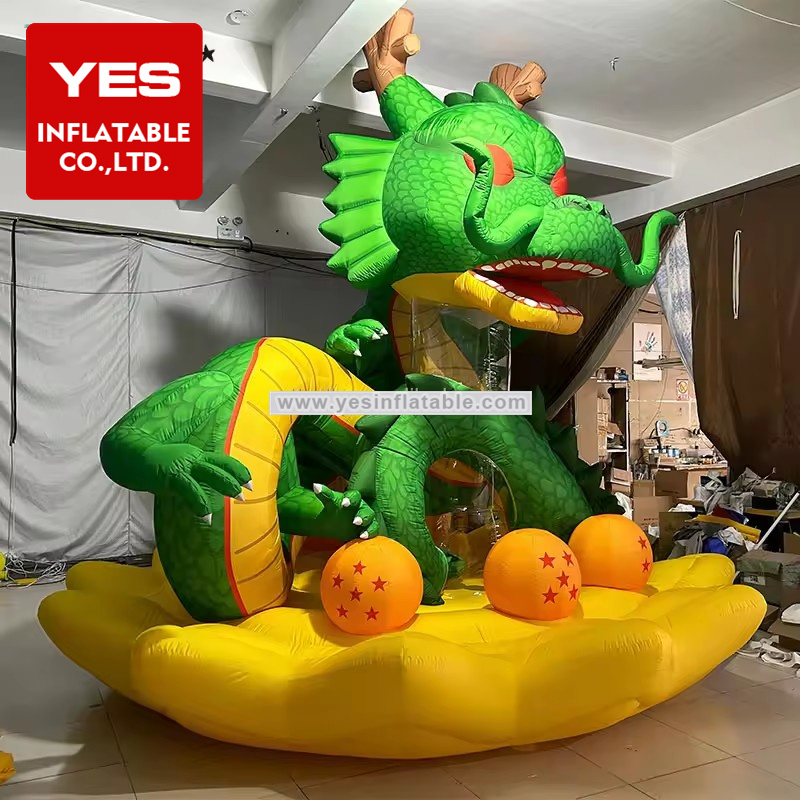 New Design Festival Decoration Inflatable Animal Model Inflatable Green Dragon