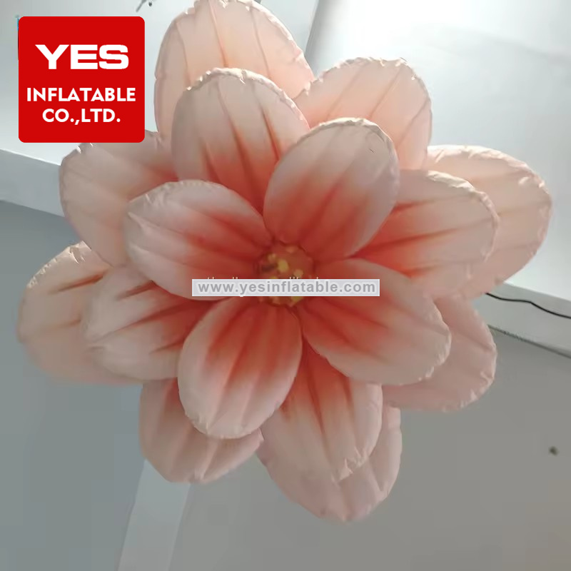 custom commercial rental festival party pub decoration inflatable advertising inflatable LED flower