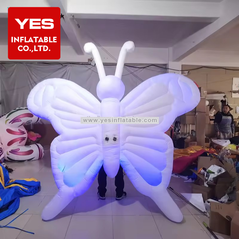 Walking Led Inflatable Butterfly Wing Parade Costume Inflatable Butterfly Wearable Costume