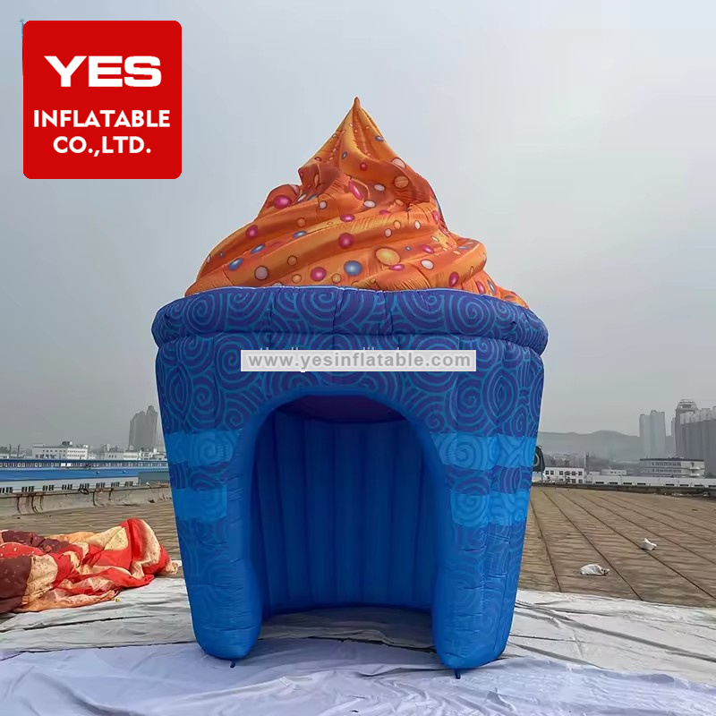 Customized Inflatable Cake Dessert Tent Inflatable Ice Cream Tent