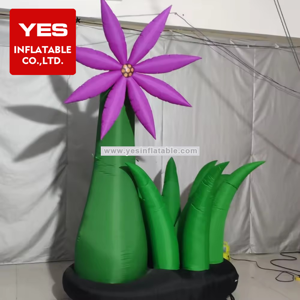 Factory sale event decoration inflatable grass flower tree linghting inflatable giant plant