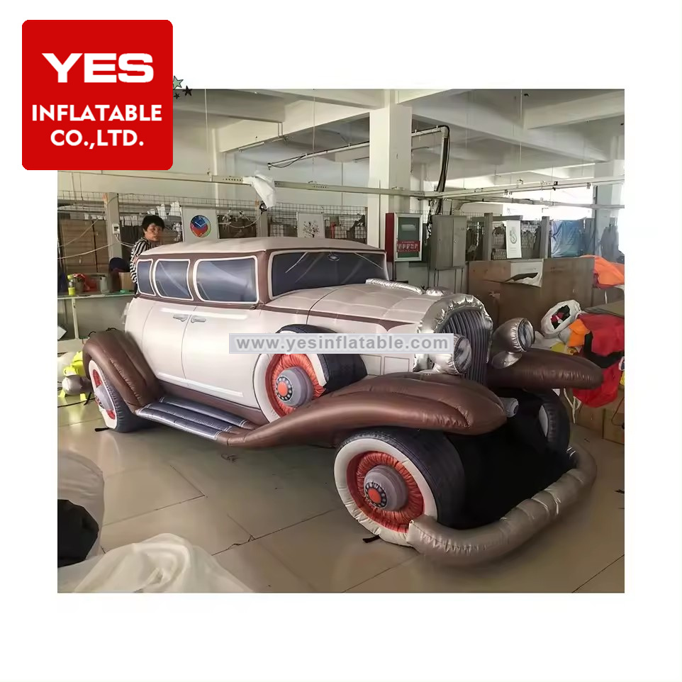 Custom made exhibition vividly inflatable Vintage car model