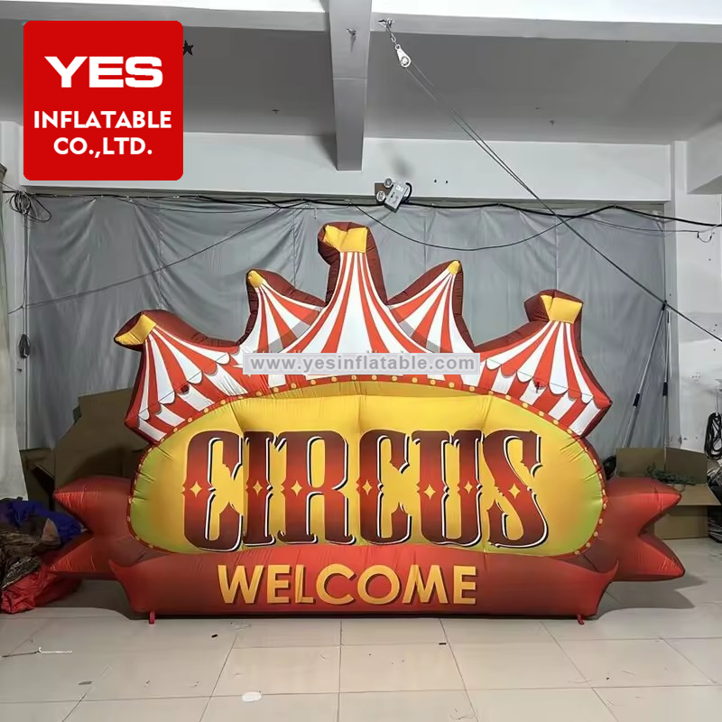 Circus World Inflatable Playground Decoration Inflatable Circus Advertising Board