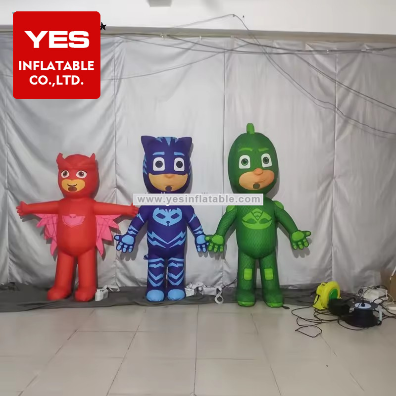 Outdoor inflatable Advertising cartoon charater Giant red Inflatable Pajama hero boy figure