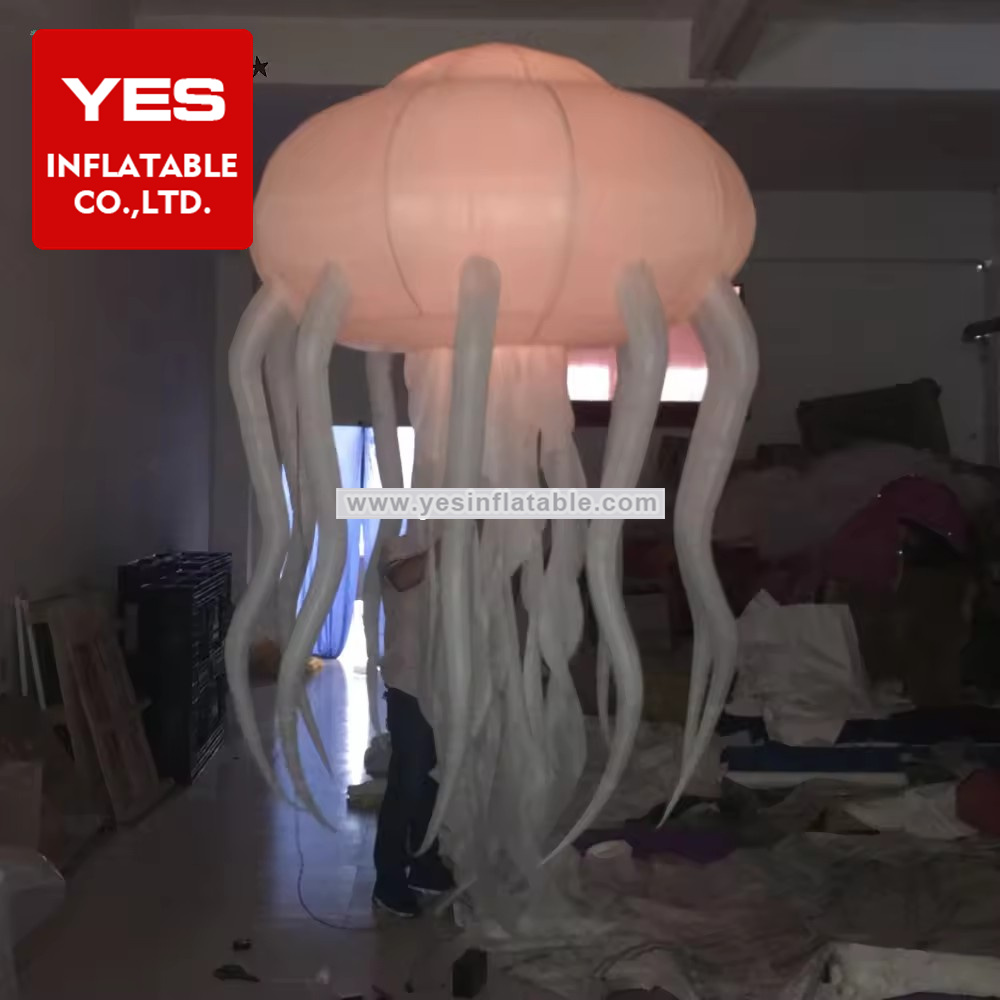 Customized Inflatable Animal Model Hanging Inflatable Jellyfish For Event Decoration