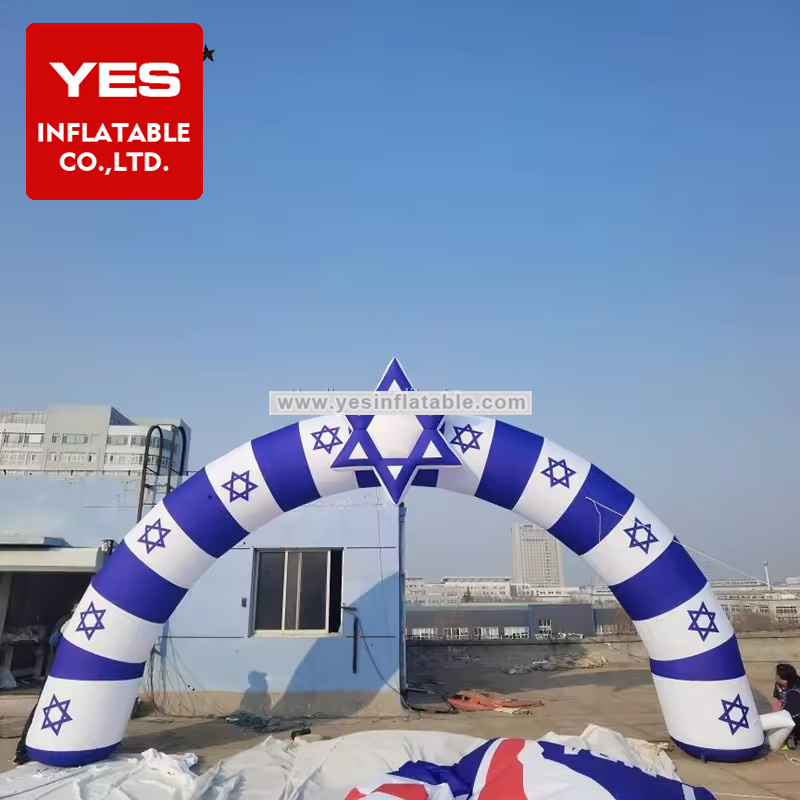 Customized Inflatable Archway Inflatable National Flag Arch For Advertising Event