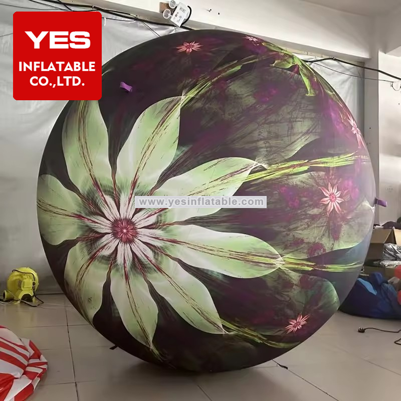 Hot Sale Giant Beautiful Colour Printing Stage Decoration Inflatable Ball