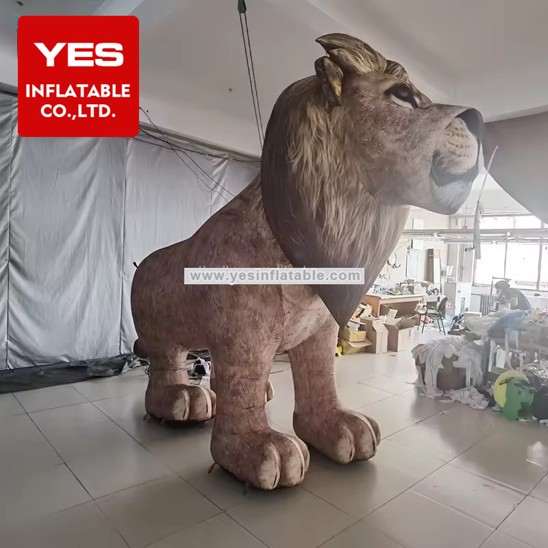 Custom Zoo Door Giant Inflatable Animal Model Inflatable Lion