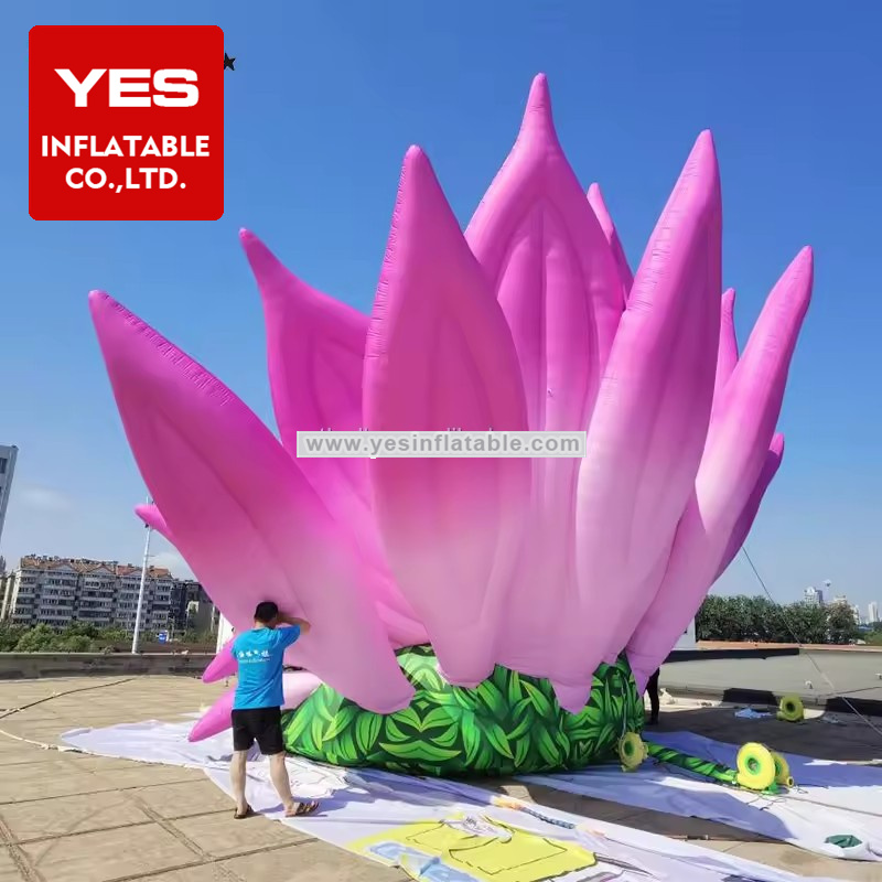 advertising Inflatable cartoon lotus pink inflatable lotus giant inflatable flower