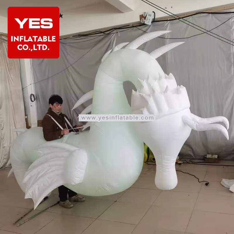 Fantastic Walking Inflatable Seahorse Costume Parade Clothing Wearable