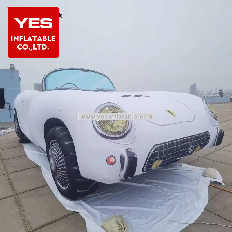 Customized Inflatable Car Model Inflatable White Roadster