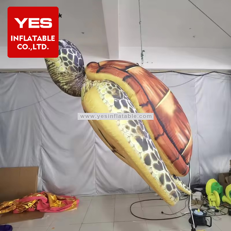 Customized Indoor Event Decor Inflatable Hanging Turtle For Stage