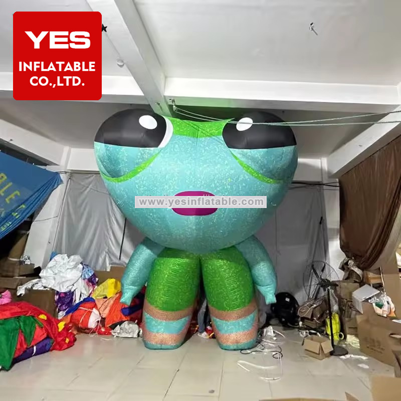 Best Design Inflatable Cartoon Model Green Inflatable Cartoon Image