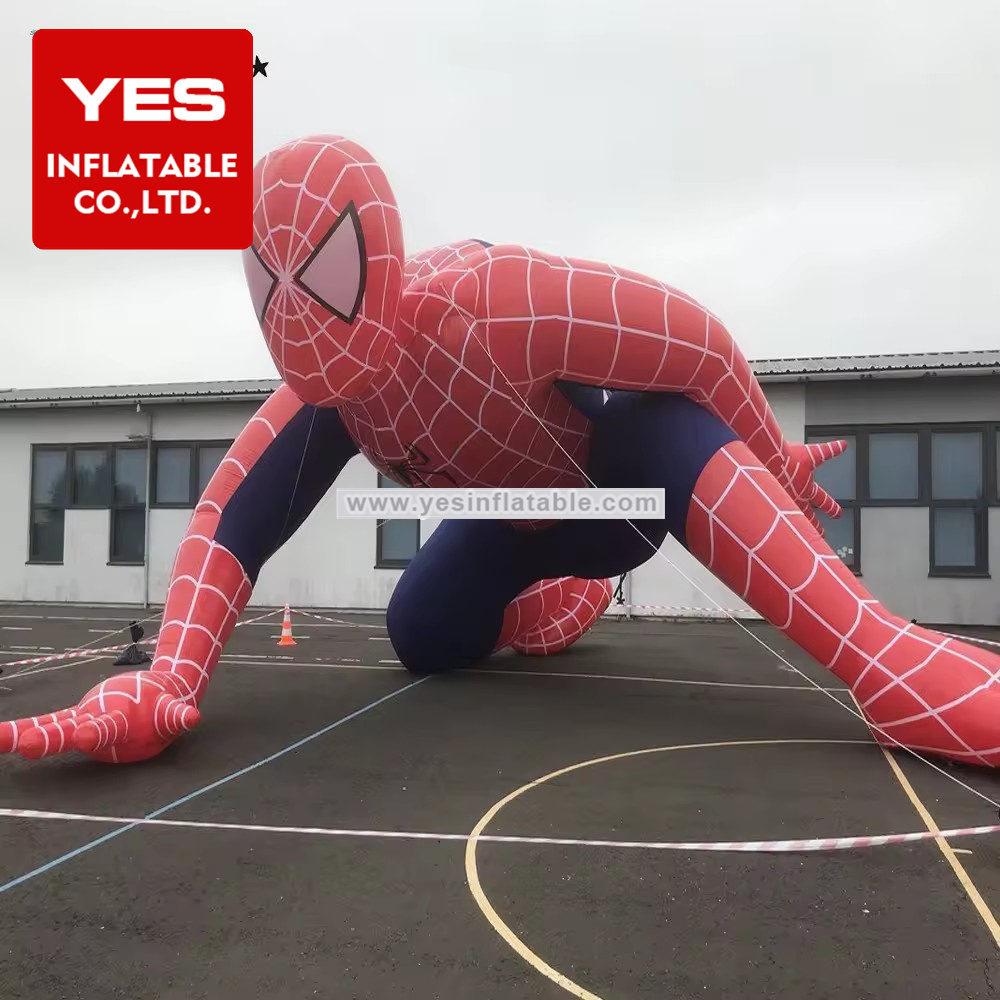 Quality Outdoor Advertising Giant Inflatable Spider Man Super Hero cartoon charater with competitive price