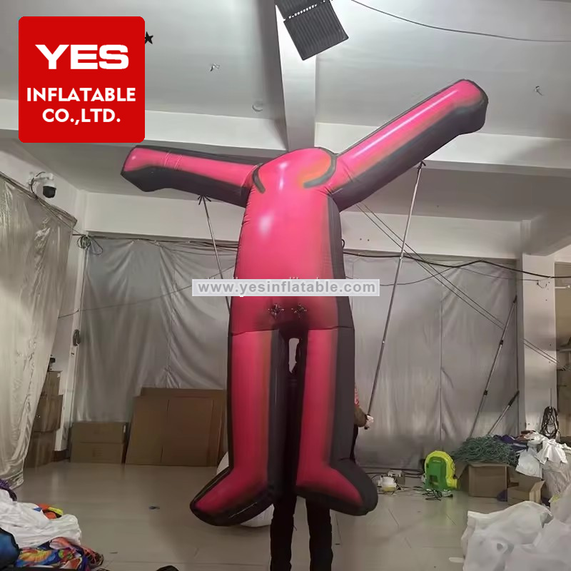 Customized Inflatable Walking Costume Red Inflatable Parade Costume